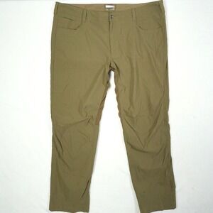 Marmot Pants Mens 40 Vented Nylon Stretch Hiking Outdoor Trail Casual Cargo Tan